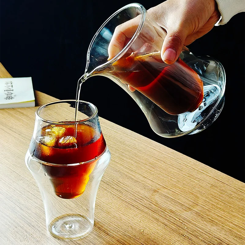 Coffee And Tea Bar - Doppelwandige Glas-Espresso-Kaffeetasse Transparentes Hochborosilikatglas Tee-Latte-Weinglas Bar