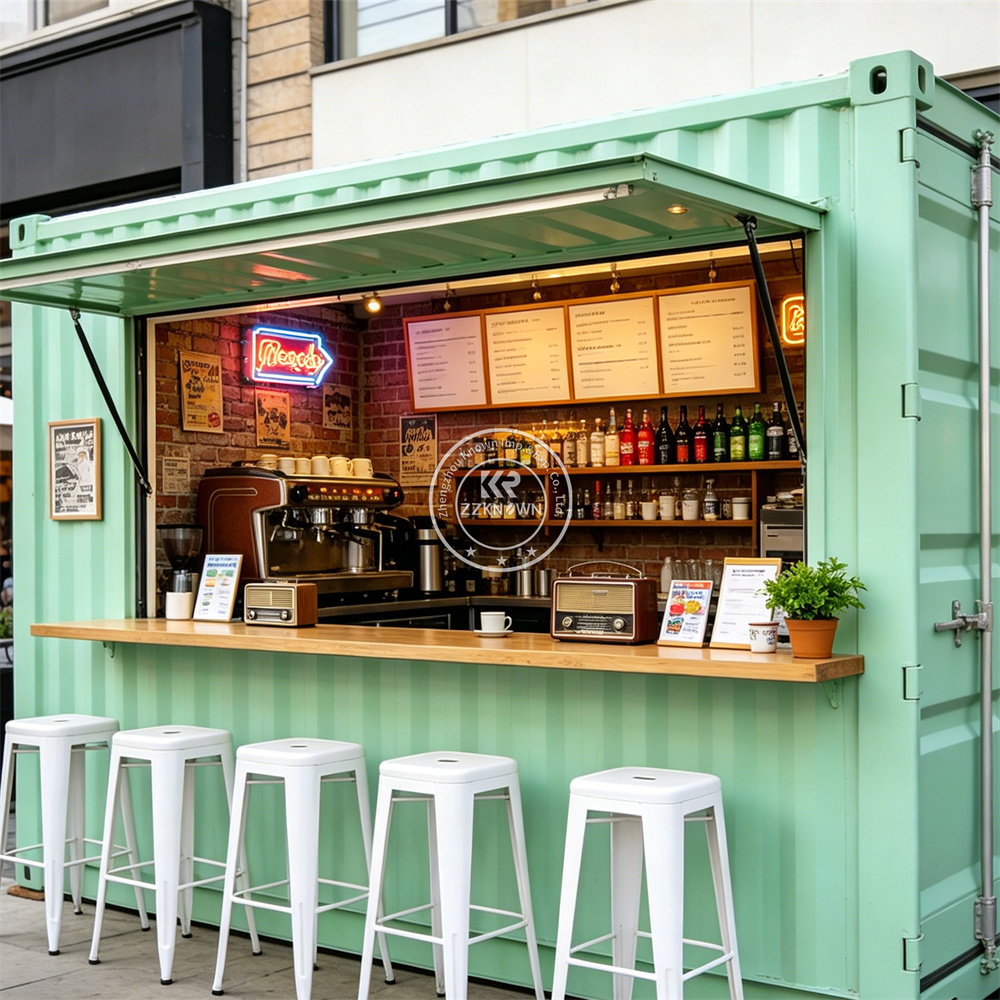 Tea Coffee Set Up - Maßgefertigter Mobiler Container-Foodtruck Straßen-Getränke-Kaffee-Tee-Smoothie-Kiosk Container-Bar-Shop mit