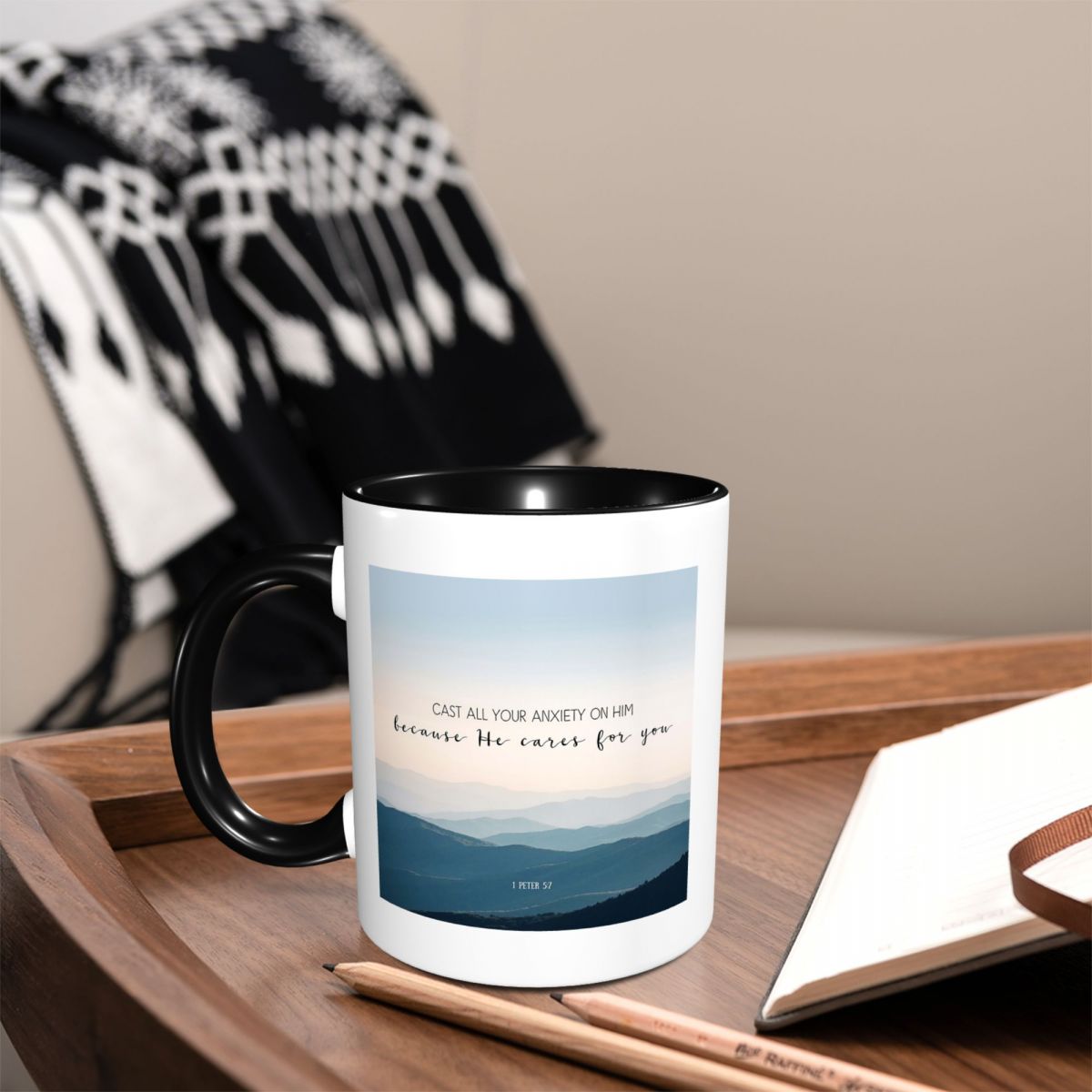 Coffee And Tea Quotes Funny - Christlicher Bibelvers-Zitat – Anxi-Tasse, lustige Keramik-Kaffeetassen,