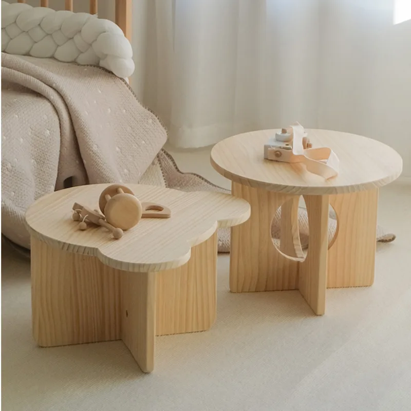 Tea Coffee Set Up - Massivholz Kinder kleinen Tisch Kindergarten handgemachte