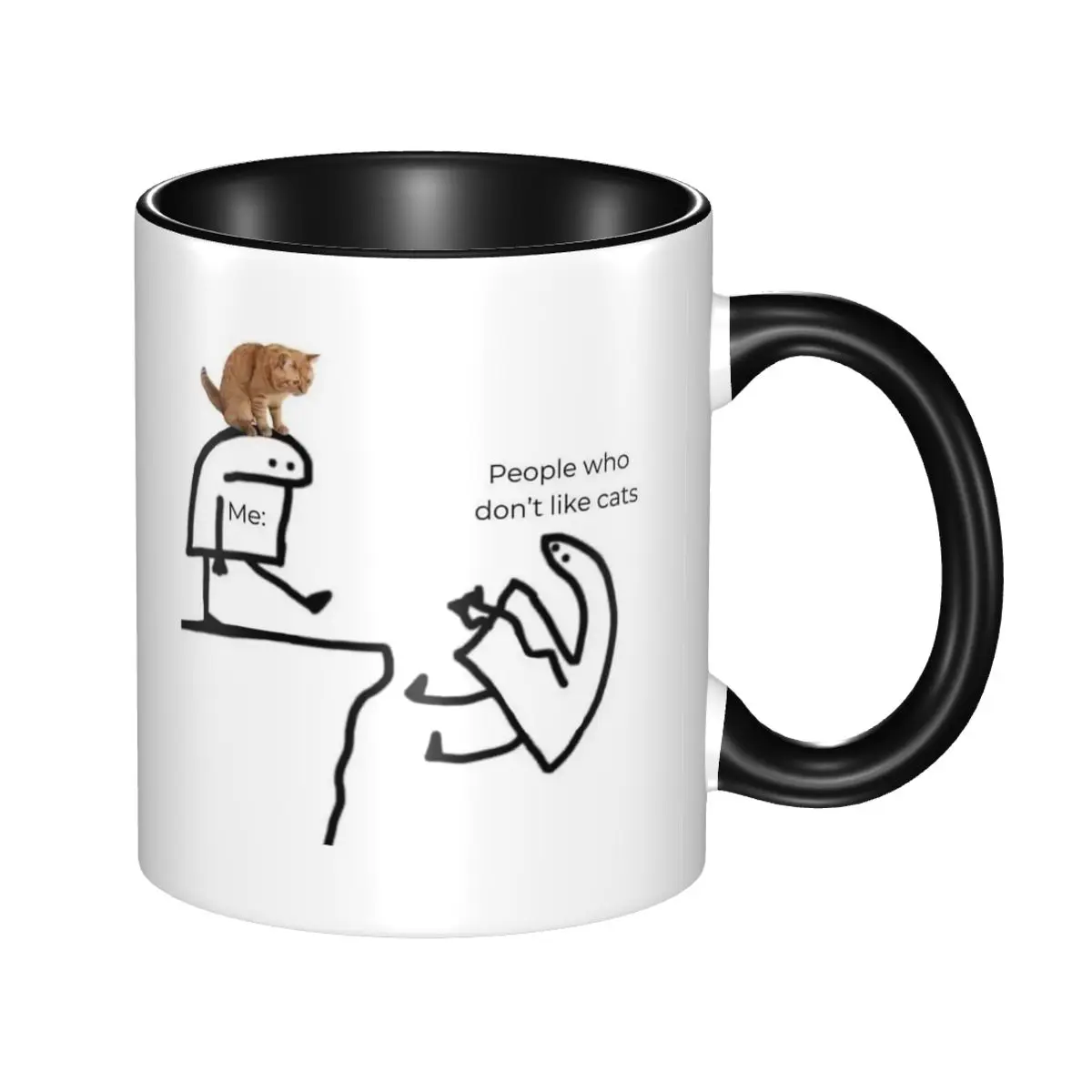 Coffee And Tea Quotes Funny - Tasse mit Katzenmotiv und Zitat für