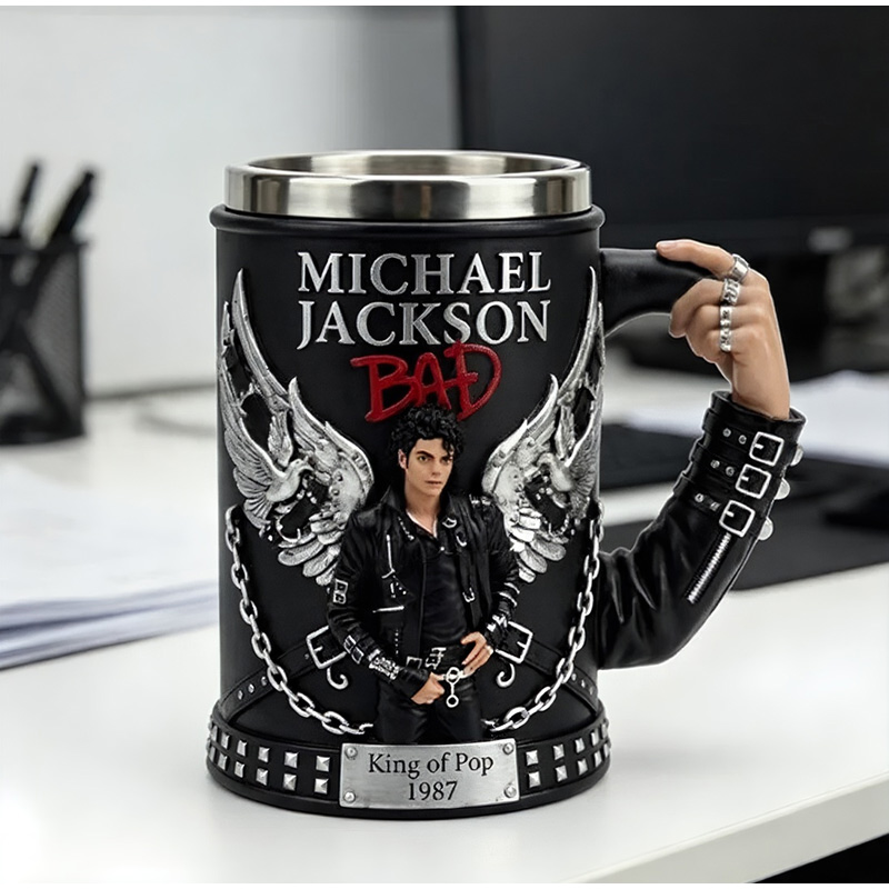 Coffee Y Tea - Michael Jackson King of Pop 3D-Harz-Becher
