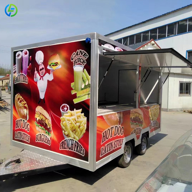 Coffee And Tea Bar - Maßgefertigter Candy Mobile Street Food Trailer