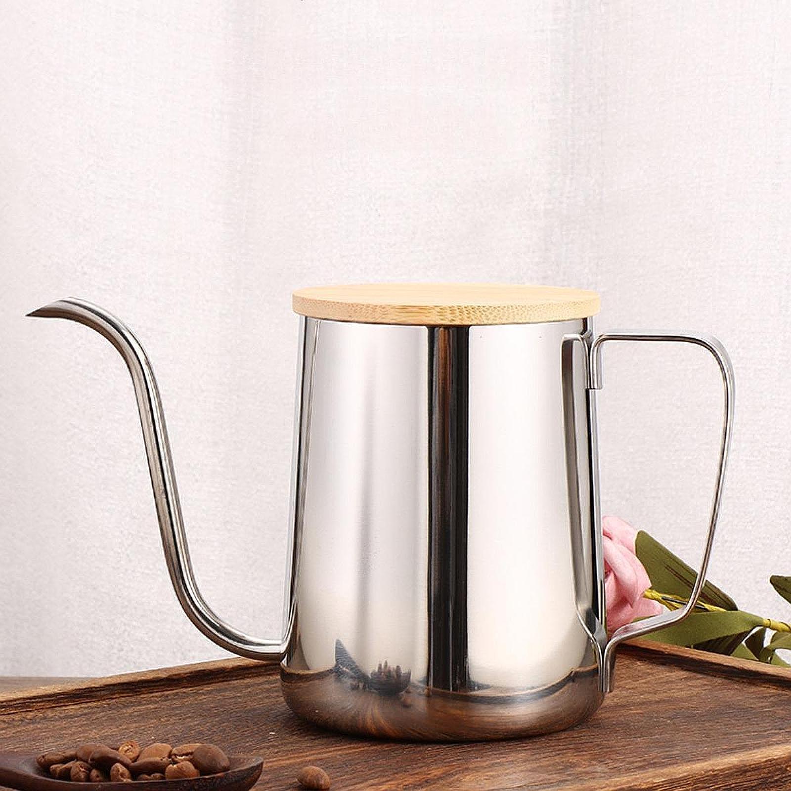 Coffee And Tea Bar - Übergießen Sie Wasserkocher, Camping-Kaffeekanne, 600 ml,