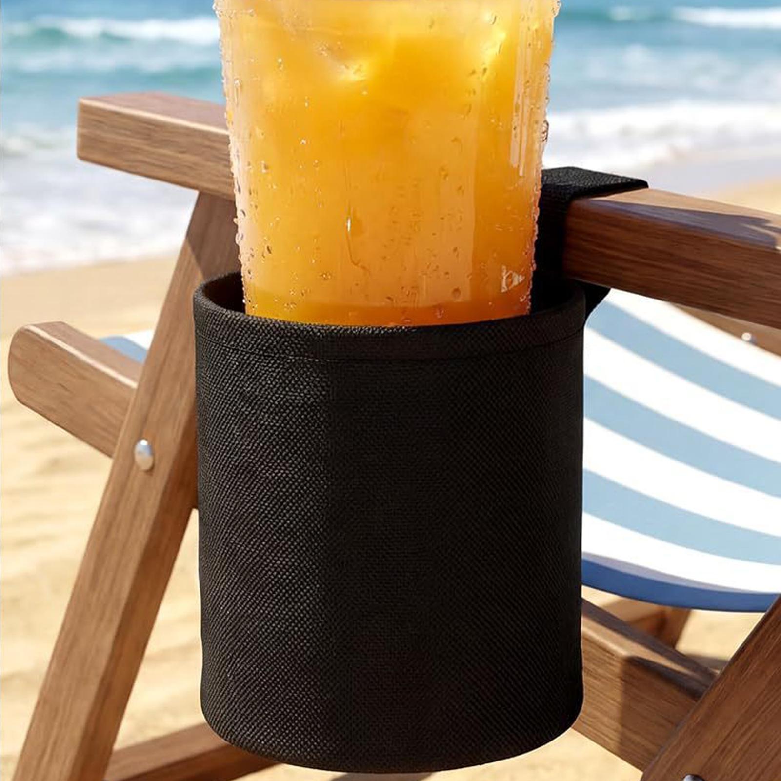Coffee Tea Holder - Strandstuhl-Getränkehalter aus 600D Oxford-Gewebe, Getränke-Organizer für