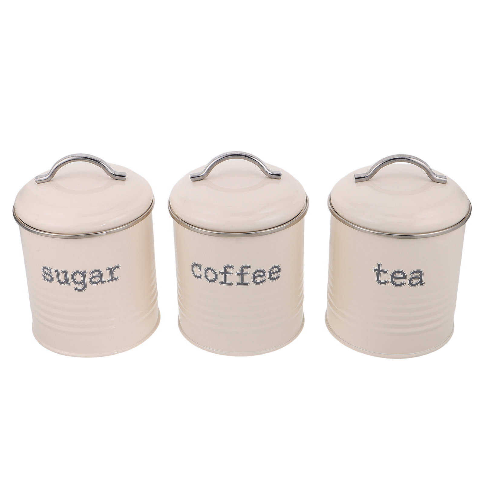 Coffee Tea Set - 3-teiliges Versiegeltes Kaffeebohnen-Behälterset Luftdichte Tee- und