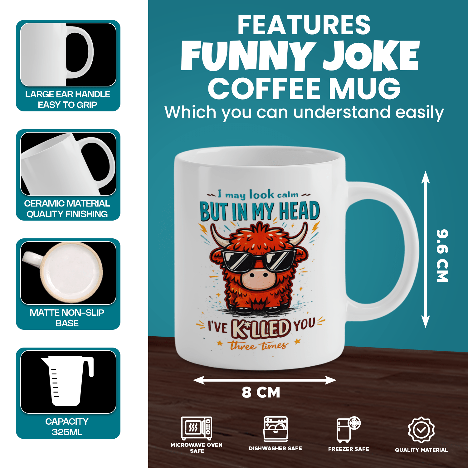Highland Cow Lustige Zitat-Kaf – Coffee And Tea Quotes Funny Bewertung und Preis
