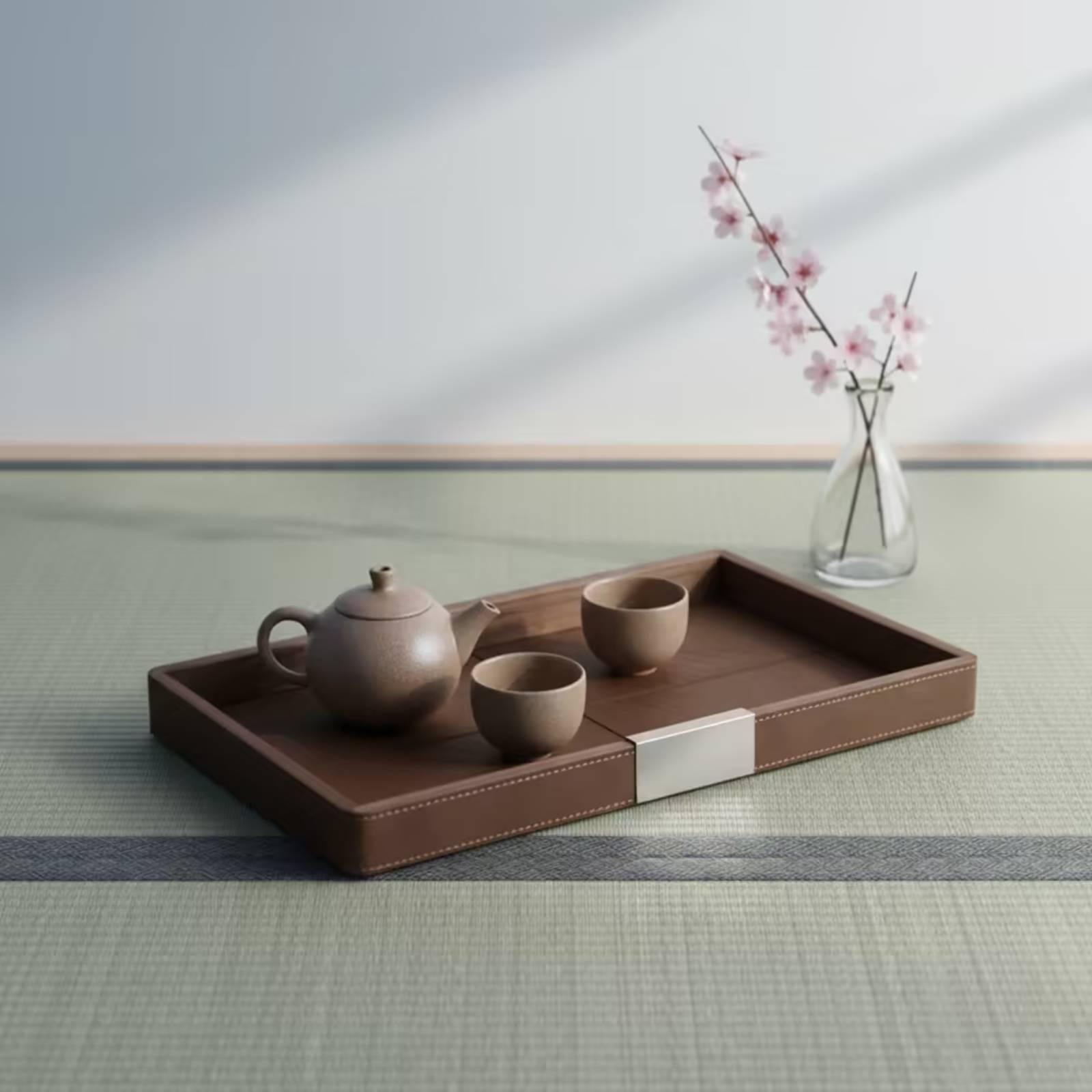 Walnussholz-Tablett Minimalist – Tea Coffee Set Up Bewertung und Preis