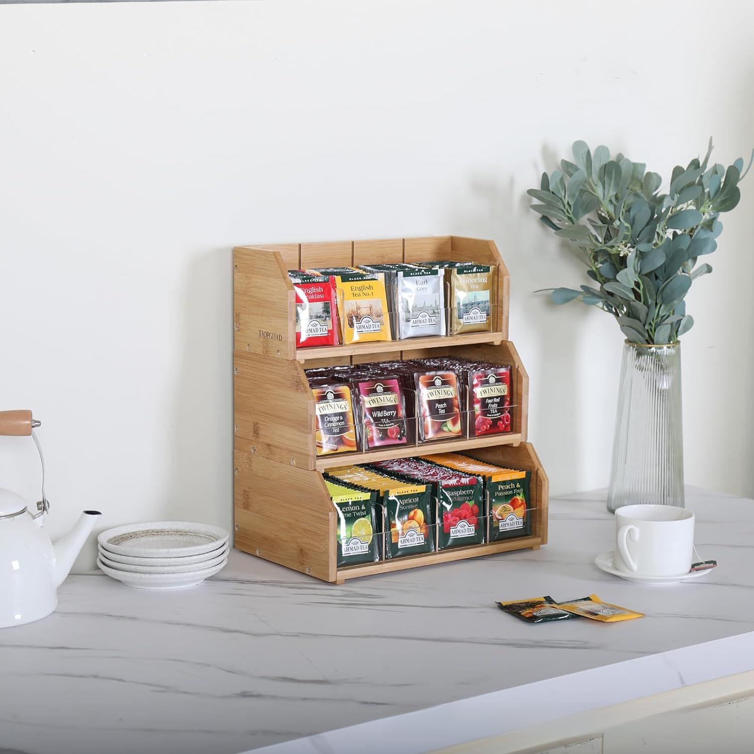 Bambus Teebeutel-Aufbewahrungs – Coffee Tea Box Bewertung und Preis