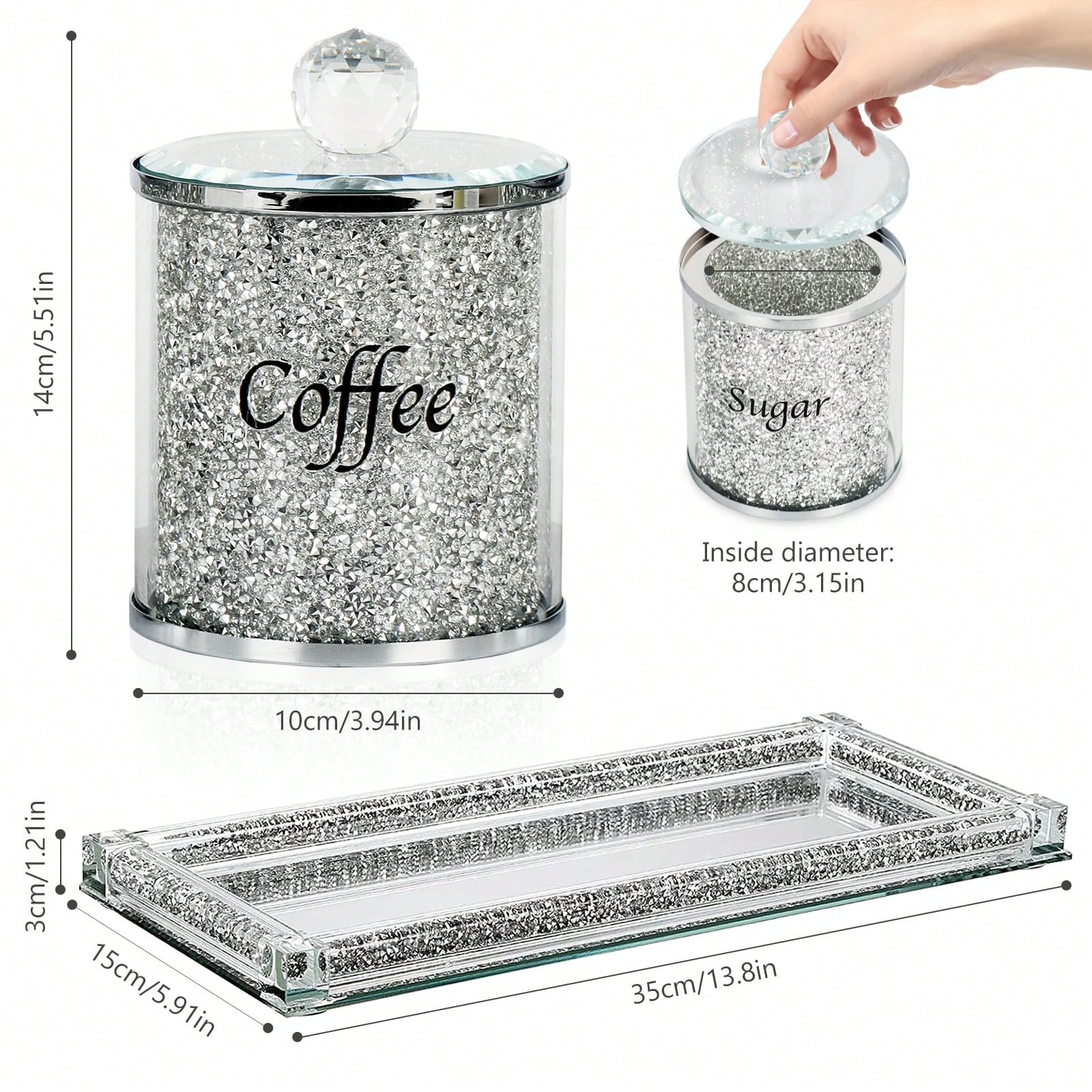 Kaffee-Zucker-Tee-Dosen-Set, g – Coffee And Tea Bar Bewertung und Preis