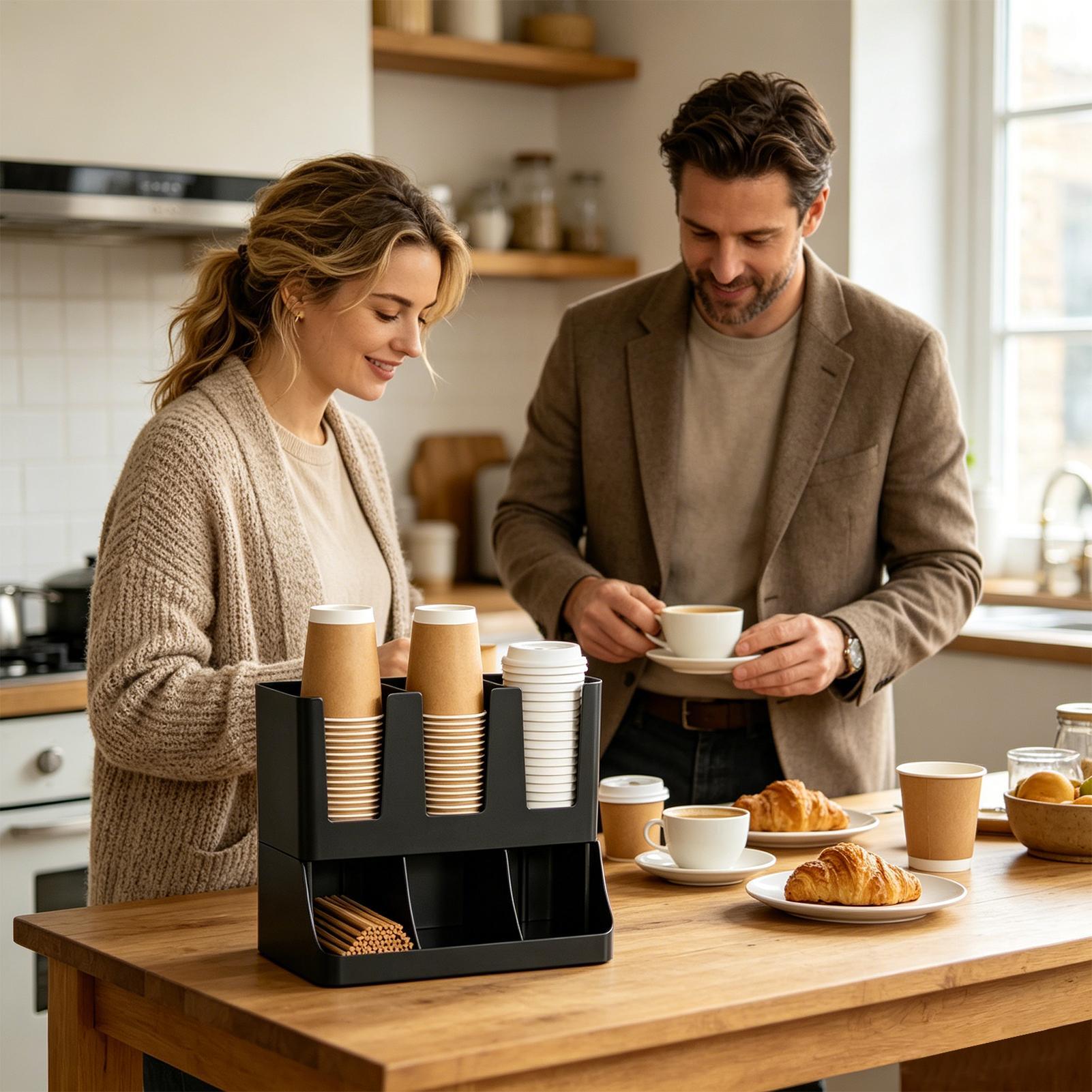 Kaffee-Station mit 6 Fächern f – Tea Coffee Set Up Bewertung und Preis