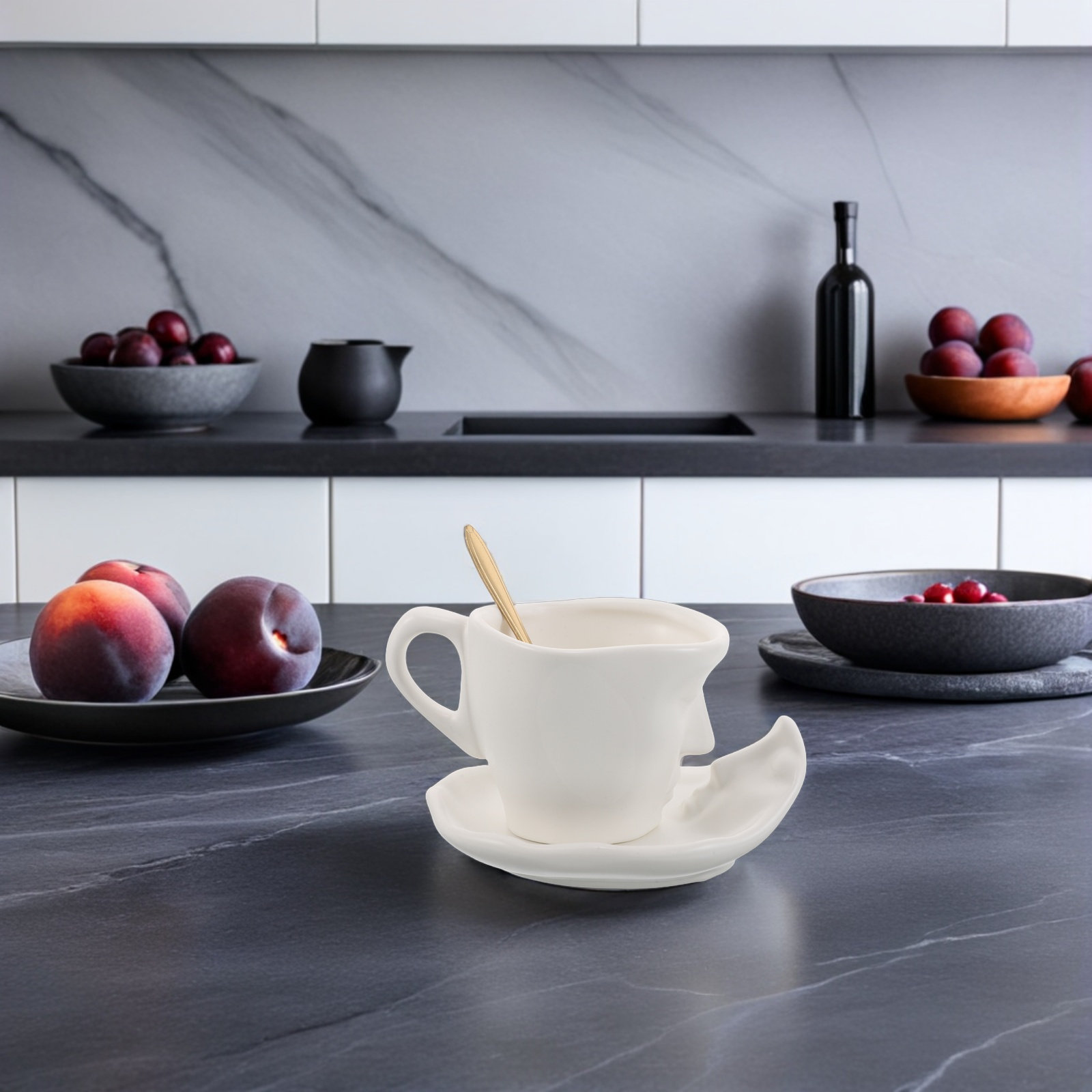 1 Set Keramik-Kuss-Kaffeetasse – Coffee Tea Set Bewertung und Preis