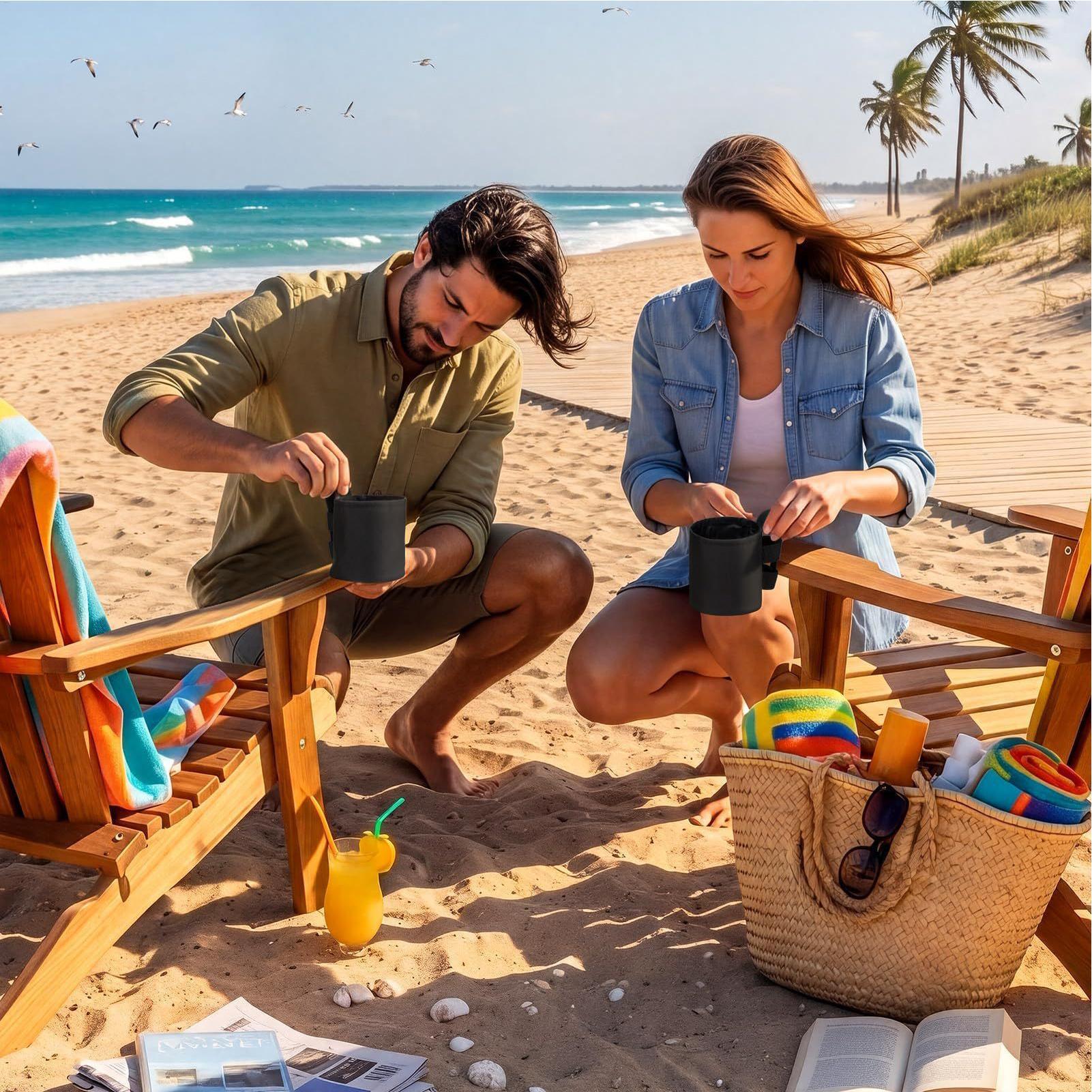 Strandstuhl-Getränkehalter aus – Coffee Tea Holder Bewertung und Preis
